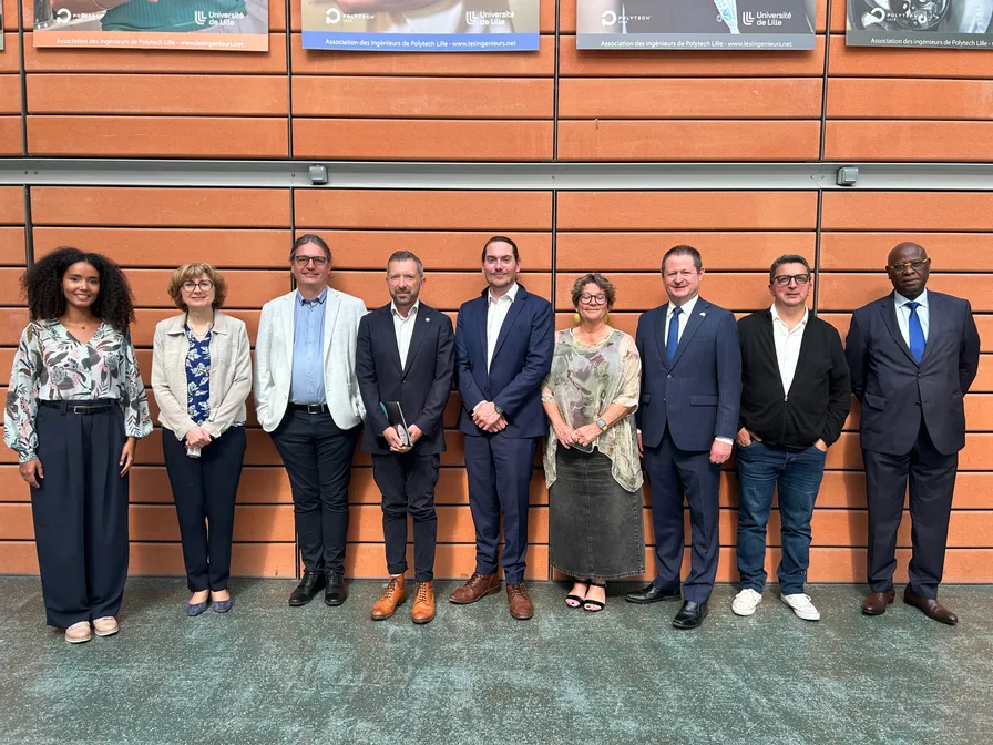 Delegation from Murdoch University visiting Polytech Lille