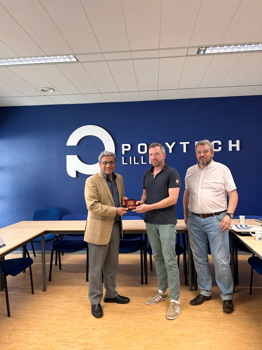 Delegation from IIT Indore visiting Polytech Lille